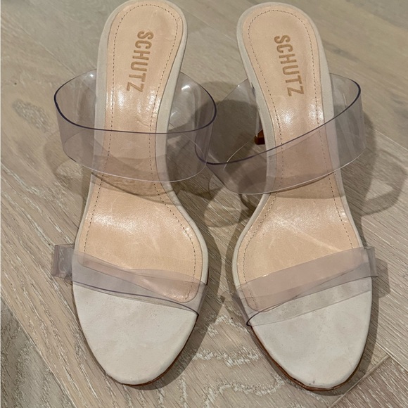 Schultz Ariella Clear Heels Size 8.5 - Picture 2 of 7